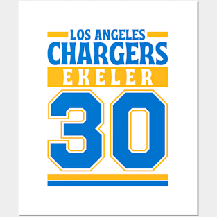 Los Angeles Chargers Ekeler 30 Edition 3 Posters and Art